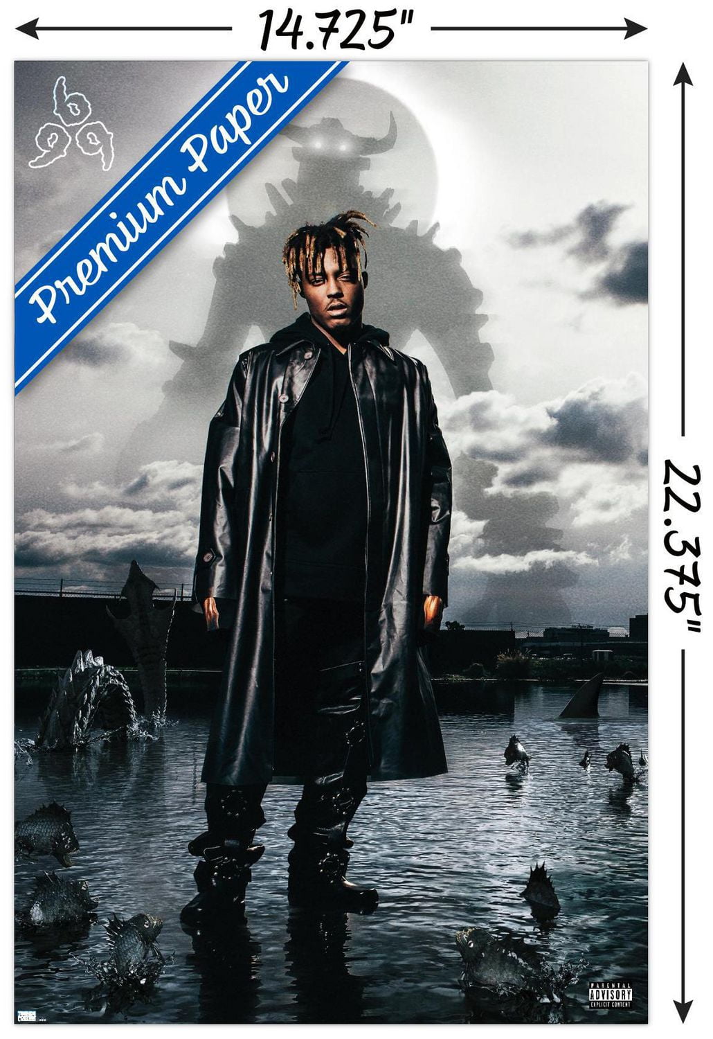 Juice WRLD - Fighting Demons Album Cover Wall Poster