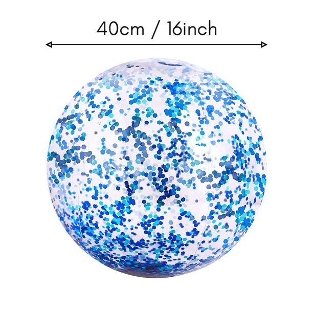 JEUX DE PISCINE HLD Glitter Beach Ball Confettis Ballons de Plage