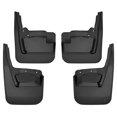 thumbnail image 1 of Husky Liner Mud Flap 58276 Custom Mud Guards; Direct-Fit; Set of 4; Contoured; Without Logo; Black; Thermoplastic; Screw On, 1 of 3