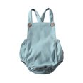thumbnail image 1 of SUNSIOM Newborn Baby Corduroy Sleeveless Romper Solid Color Backless Jumpsuit, 1 of 5