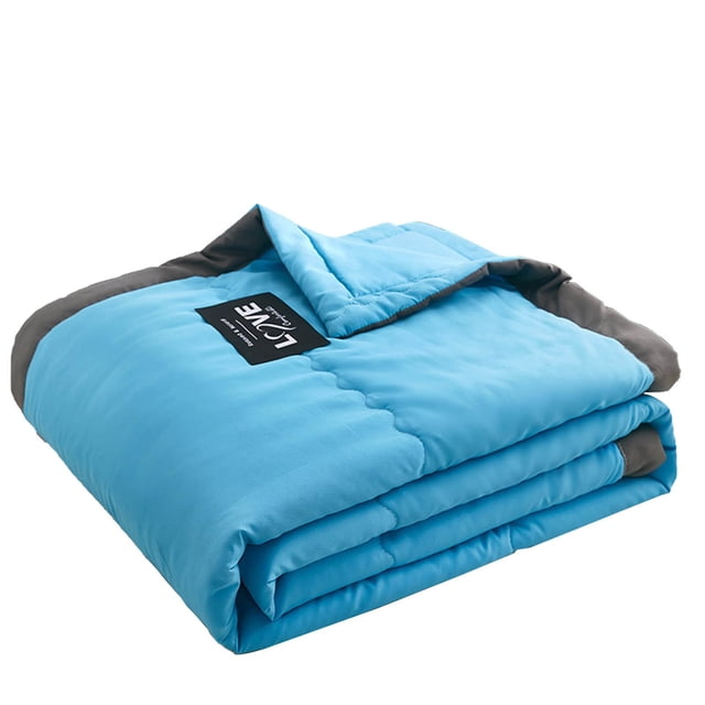 2025 Upgrade Summer Ultimate Cooling Blanket, Ice Blankets for Hot Sleepers Soft Bed Blankets Queen Size Lightweight Breathable Summer Blanket Keep Cool in The Heat (Blue, 39.37 x 55.12 Inches)