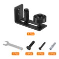 thumbnail image 3 of Unique Bargains Barn Door Floor Guide, 1 Pack - Carbon Steel Sliding Barn Door Hardware, 8 Assemble Setup Options (Black), 3 of 7