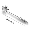 thumbnail image 3 of Kitchen Utensils for Cooking Robust 201 Stainless Steel Pasta Spoon Server with Ergonomic Handle – 136 Inches Rustproof Spaghetti Server for Everyday Kitchen Use, 3 of 6