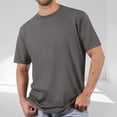thumbnail image 2 of Diufon Men's Athletic T-Shirts Cotton Breathable Short Sleeve Crewneck Pullover Tops Solid Color Basic Shirt, 2 of 6