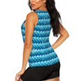 thumbnail image 3 of Easygdp Écailles Nacrées pour Débardeur d'Entraînement pour Femmes, Haut de Course, Chemise de Randonnée, Séchage Rapide pour Course, Yoga, Randonnée - Grand, 3 of 7