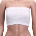 thumbnail image 5 of Womens Strapless Padded Bra Bandeau Tube Top Removable Pads Seamless Crop Colors, 5 of 5
