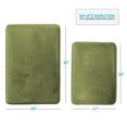 thumbnail image 1 of Set of 2 Clara Clark Bath Mat Bathroom Rug - Absorbent Memory Foam Bath Rugs - Non-Slip, Thick, Cozy Microfiber Bathrug, Plush Shower, Toilet Bathmats - Sage - Large Size 20"x32" Small Size 17”x24”, 1 of 6