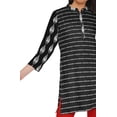 thumbnail image 4 of Moomaya Kurtis Courtes à Col Montant en Poly-Crêpe pour Femmes, Haut de Robe Imprimé, 4 of 5