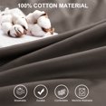 thumbnail image 4 of PiccoCasa 2 Pcs 100% Cotton Ruffled Pillowcases Soft with Envelope Beaver Queen, 4 of 7