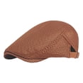 thumbnail image 1 of Fgnfyis Femme Été Mince Rétro Ajouré en Maille Respirante Ajustable Casquette de Soleil Chapeaux pour Femmes Brun, 1 of 4