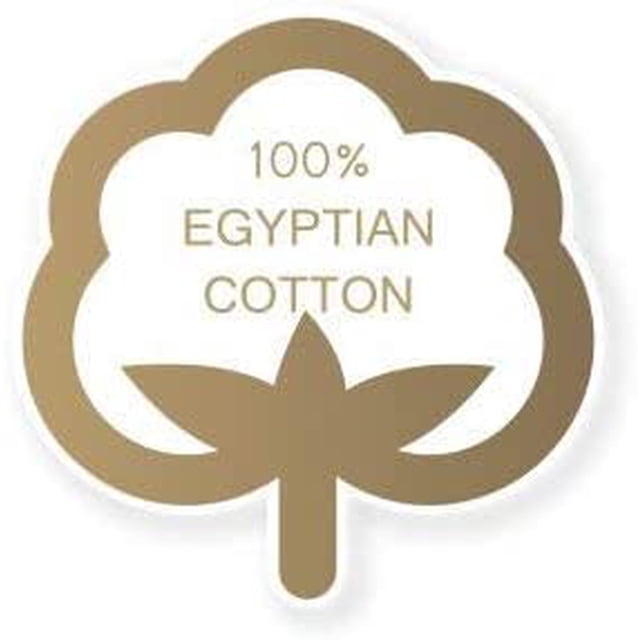 300 Thread Count 100% Egyptian Cotton 4-Piece Bed Sheet Set (1 Flat, 1 Fitted Sheet, 2 Pillow Covers) 24 Inches Deep Pocket Solid Pattern