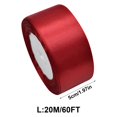thumbnail image 3 of Christmas Ribbon – 4Cm (20M Total Length) Wide * 20M Long, 2 Inch Wide Satin Ribbon Perfect for Wedding Handmade Bows Craft Fabric Ribbon for Wrapping Bouquets Wedding Decoration（66Ft ）, Ribbon X1, 3 of 9