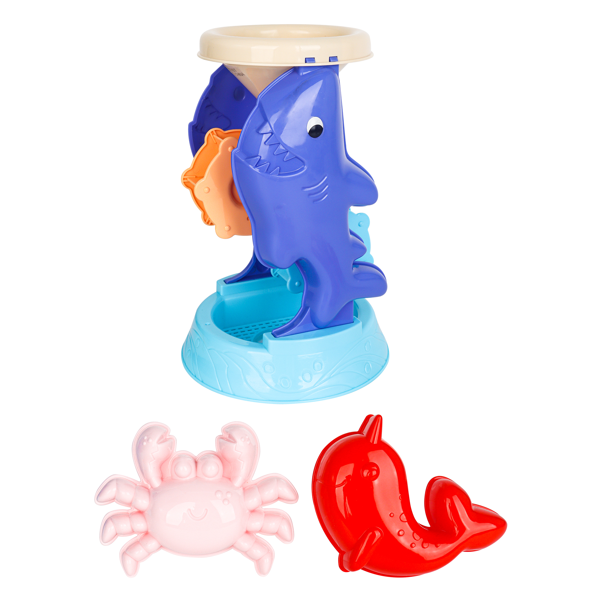 PLAY DAY PL Ensemble de jeu de moulin à sable et à eau 3 pièces, nouveau design, jouet de plage extérieur pour enfants à partir de 3 ans