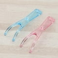 thumbnail image 3 of Set of 2 reusable dental floss holders (pink + blue), 3 of 5
