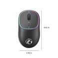thumbnail image 3 of COFEST Wireless Mouse with Dazzling Lights 2.4G Noiseless Mouse with USB Receiver Portable Computer Mice for Desktop Computer Laptop Black, 3 of 4