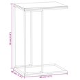 thumbnail image 4 of vidaXL Side Table Black 40x30x59 cm Engineered Wood, 4 of 4