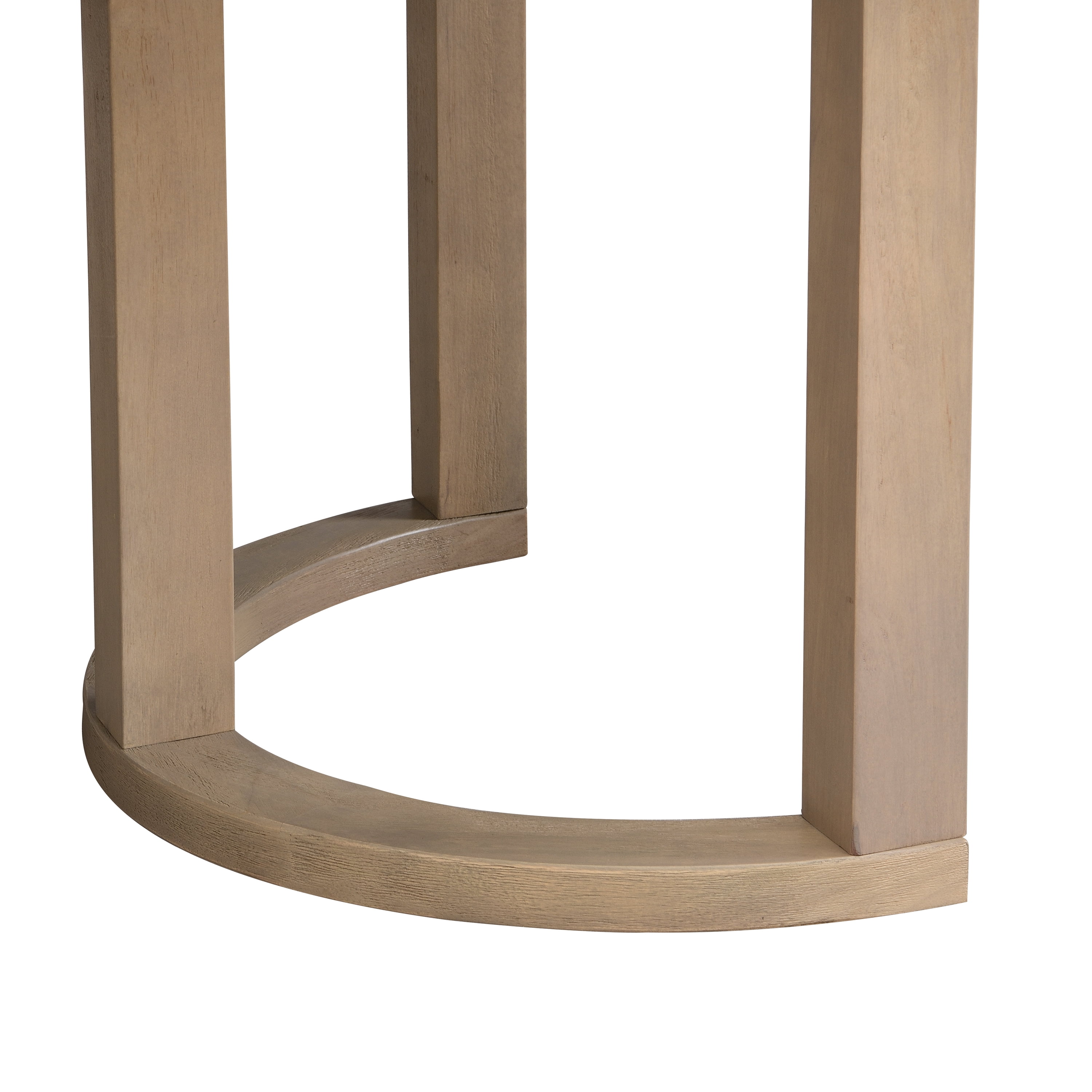 Noble House 95" Modern Dining Table,Rectangular U-Shaped Trestle Base,Light Ash