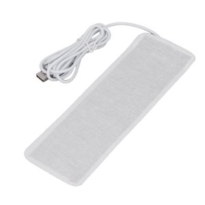 Plaque de chauffage, plaque de chauffage 5V USB Powered Relieve Fatigue Machine Lavable Fibre de carbone Plaque de chauffage électrique avec 150cm Cordon de puissance pour la taille