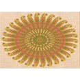 thumbnail image 1 of Ahgly Company Machine Washable Indoor Rectangle Transitional Yellow Area Rugs, 3' x 5', 1 of 7
