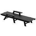 thumbnail image 4 of Bayport Ensemble de 3 Pcs de Chaises Longues/table Inclinables en Plastique HDPE pour Extérieur Noir, 4 of 6