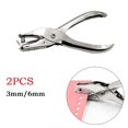 thumbnail image 2 of 2PCS 3/6mm Handhold Single Hole Punch Metal Puncher Tools For Scrapbooking Cards, 2 of 11