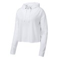 thumbnail image 1 of Gravity Threads Ladies Moisture Wick Crop Top Hoodie Pullover, White M, 1 of 1