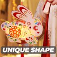thumbnail image 3 of Miangastore 2pcs Spring Festival Hanging Lanterns Rabbit Shaped Lantern Chinese Style Lantern, 3 of 8