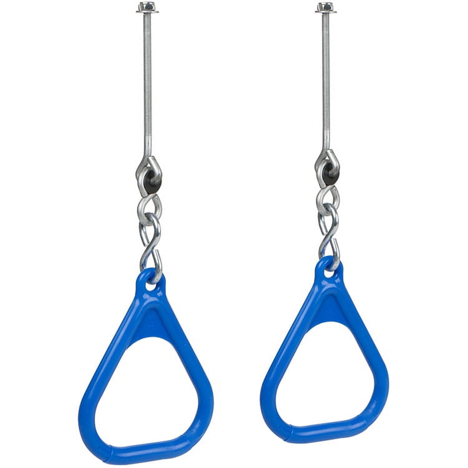 Swing Anneaux de Trapèze Set Stuff (Bleu) avec Cintres Swing et Autocollant Logo SSS