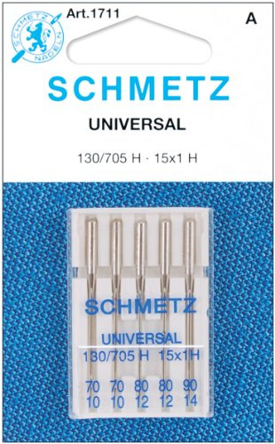 Aiguille universelle Schmetz pour machine, grosseurs assorties