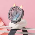 thumbnail image 4 of Mini Portable Wrist Fan. Desktop Or Handheld Two Purpose USB Charging Fan Detachable Wristband With Three Gear Of Wind Speed And Colored Lights, 4 of 6
