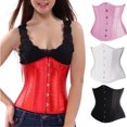 thumbnail image 1 of Funie Corset Taille Haute pour Femmes Grande Taille Couleur Unie, 1 of 8