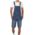 thumbnail image 1 of JIUKE Jumpsuits for Men Casual Summer Washed Suspender Short Rompers 1 Piece Straight Leg Shorts Overalls, 1 of 5