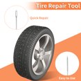 thumbnail image 4 of Unique Bargains 10 Pcs Tire Repair Kit Flat Tire Repair Tool to Fix Punctures for Jeep, Car, RV, SUV, UTV, Truck, Motorcycle, Tractor Puncture Repair Set Black, 4 of 7