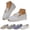 White, variant on longantii Orthopedic Casual Shoes for Women Arch Support Slip on Non Slip Nurse Shoes Breathable Knitted Mesh Stretch Walking Shoes Comfortable 2026 Foam Shoes White