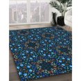 thumbnail image 3 of Ahgly Company Tapis d'Intérieur Lavable en Machine Carré Transitionnel Gris Minuit, 4 Pieds Carré, 3 of 7