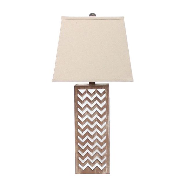 HomeRoots Furniture 274468 Contemporary Metal Mirror Table Lamp