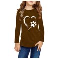 thumbnail image 2 of Birdeem Chemises à Manches Longues pour Filles Chemises à Manches Longues Imprimés Mignons Col Rond Hauts Blouses Décontractées Habillées Vêtements Chemises à Manches Longues pour Filles, 2 of 4