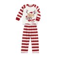 thumbnail image 1 of Faithtur Parent-Child Xmas Nightclothes Round Neck Elk Print Tops Trousers, 1 of 7
