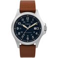 thumbnail image 2 of Timex 41 mm Expedition North Field Post Solar Eco-Friendly Leather Strap Watch Silver/Blue/Brown One Size, 2 of 2