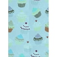 thumbnail image 1 of Ahgly Company Tapis de Zone Rectangulaire Transitionnel Bleu Tron pour Intérieur, Lavable à la Machine, 3 Pieds x 5 Pieds, 1 of 7
