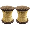 thumbnail image 1 of Natural Geo Tabouret d'Appoint en Murène (Ensemble de 2) - Jute Brun Foncé, 1 of 8