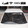 thumbnail image 4 of TopOne D-1916 Decorative Car Stickers Mobile Phone Signal Grid Pattern Motorcycle Body Decals Rear Glass Sticker, 4 of 8