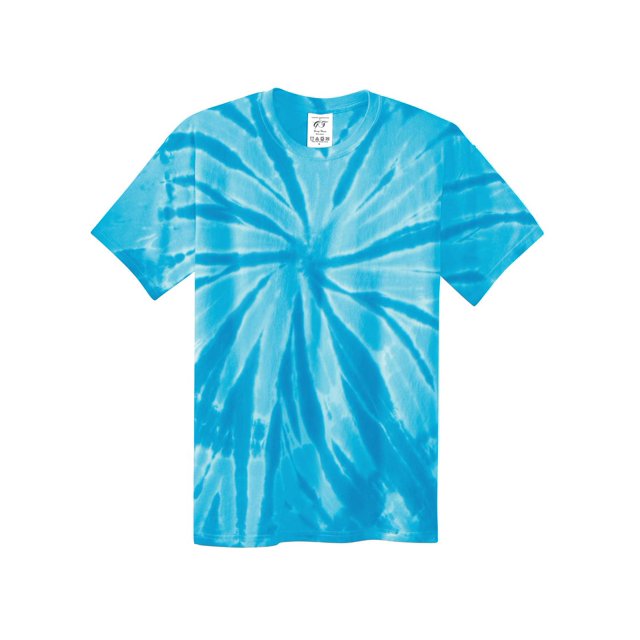 Gravity Threads T-Shirt Teinture sur Nœuds à Manches Courtes pour Jeunes - Turquoise - Grand