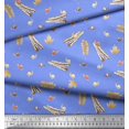 thumbnail image 3 of Soimoi Poly Georgette Fabric Leaves,Cinnamon & Snail Insects Print Fabric by the Yard 52 Inch Wide, 3 of 3