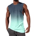 thumbnail image 1 of NTACZA Débardeurs Sans Manches pour Homme T-Shirt Athlétique Basique Col Rond Sport Dégradé T-Shirt pour Homme TTG, 1 of 5