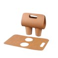 thumbnail image 1 of Tasse à Café Jetable – Plateau à Poignée Double Tasse pour Emporter Support de Boisson en Papier Kraft pour Café Thé Thé, 1 of 8
