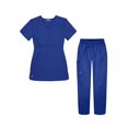 thumbnail image 1 of Sivvan Womens Scrub Set - Multi Pocket Cargo Pants & Stylish Mock Wrap Top, 1 of 1