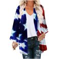 thumbnail image 2 of Nouveaux Hauts pour Femmes 2023 Mode Printemps Automne Imprimé Manches Longues Col Rond T-Shirt Décontracté Hauts Grande Taille Chemise à Manches Longues pour Femmes, 2 of 5
