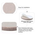 thumbnail image 4 of Unique Bargains Felt Furniture Pad Round 1' Self Adhesive Anti-scratch Anti-slip Protector 60pcs, 4 of 7