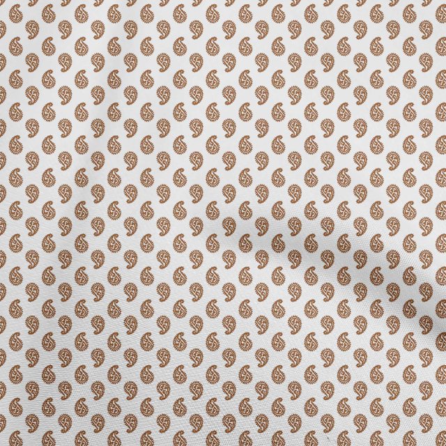 oneOone Rayon Brown Fabric Block Sewing Craft Projects Fabric Prints By Yard 56 Inch Wide
